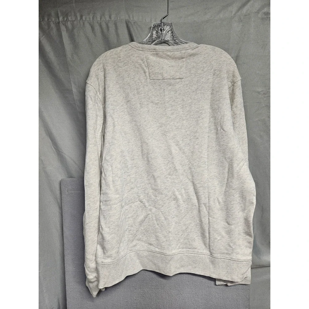 Banana Republic Mens XL Gray Heather Cotton French Terry Crewneck Sweatshirt